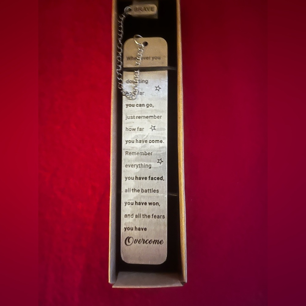 Inspirational Metal Book Mark
